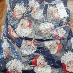 Old Navy Santa Print Pajama Set - Navy and Red